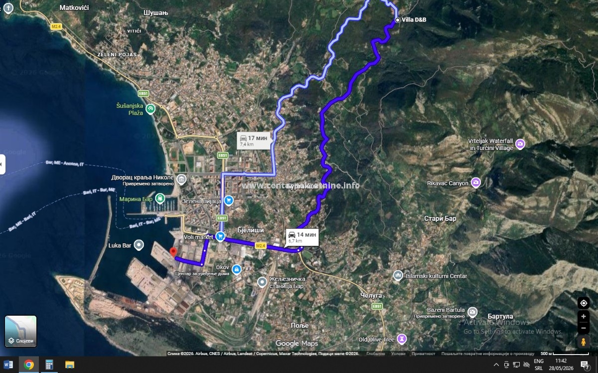 For sale, plot of land 2.853m2, Zupci, Bar